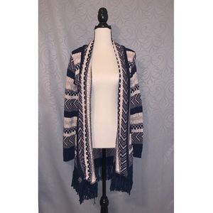 Aztec Fringe Cardigan